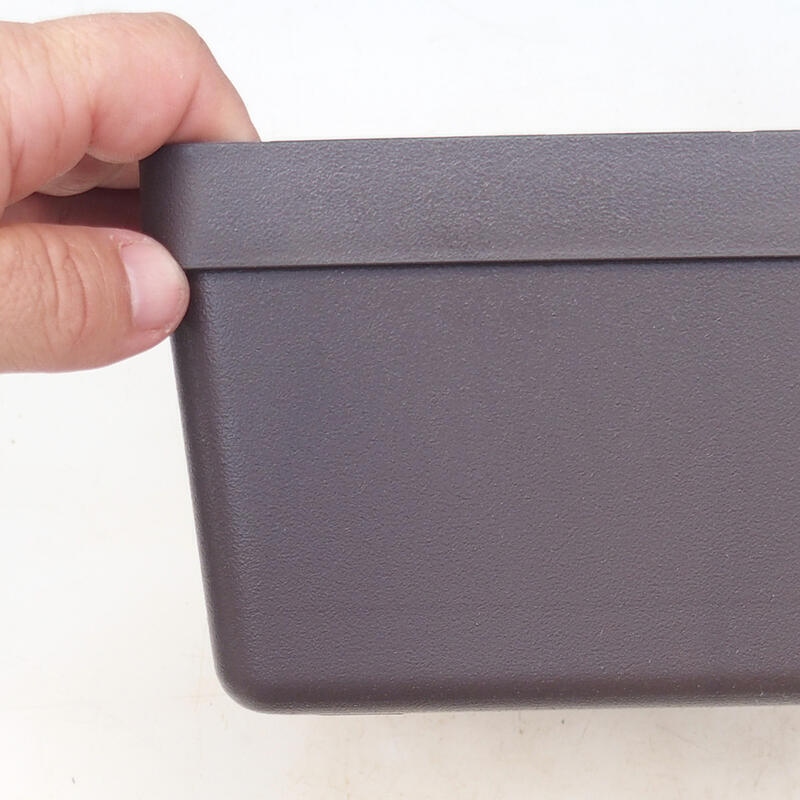 Ciotola per bonsai in plastica YMDR-3 marrone - 20 x 20 x 10 cm