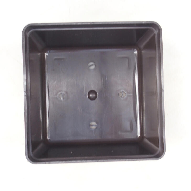 Ciotola per bonsai in plastica YMDR marrone -1 - 16 x 16 x 10 cm