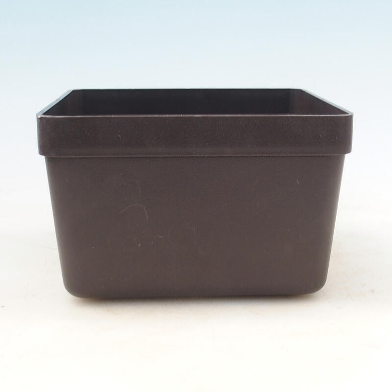 Ciotola per bonsai in plastica YMDR marrone -1 - 16 x 16 x 10 cm