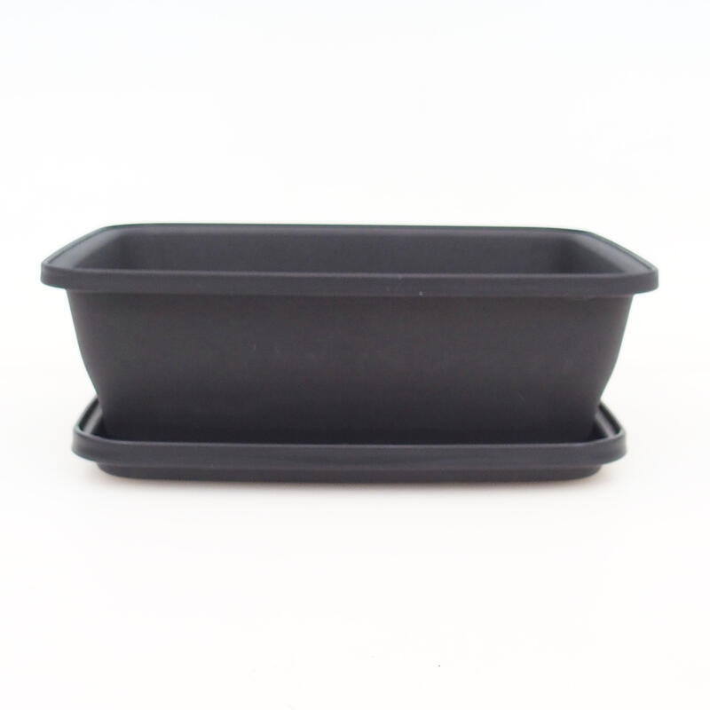 Vaschetta+vassoio per bonsai in plastica MP-12 - 18 x 15 x 6 cm