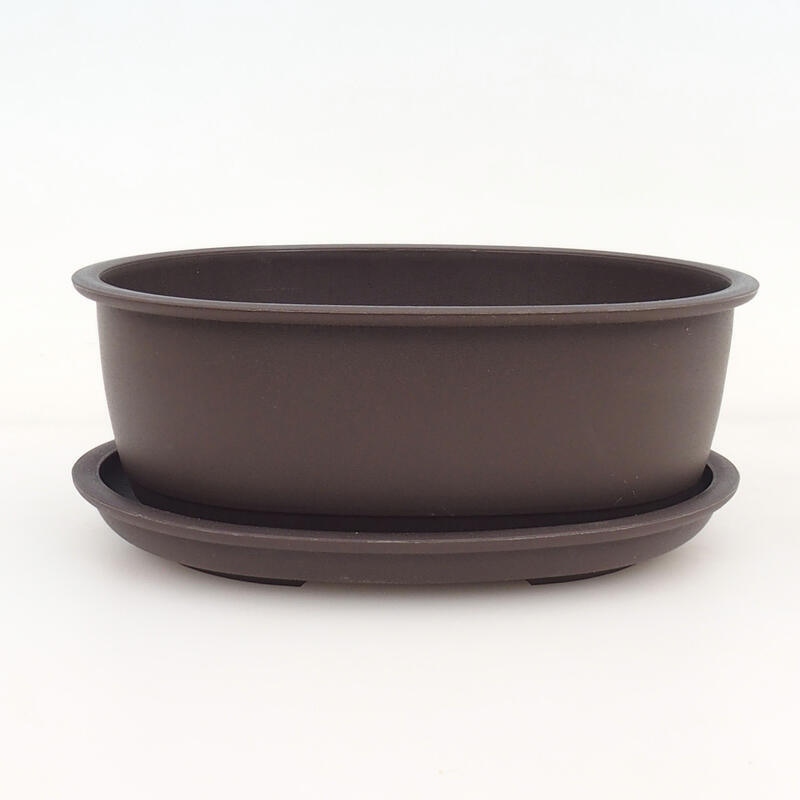 Vaschetta per bonsai + vassoio in plastica MP-4 - 16 x 12,5 x 6 cm