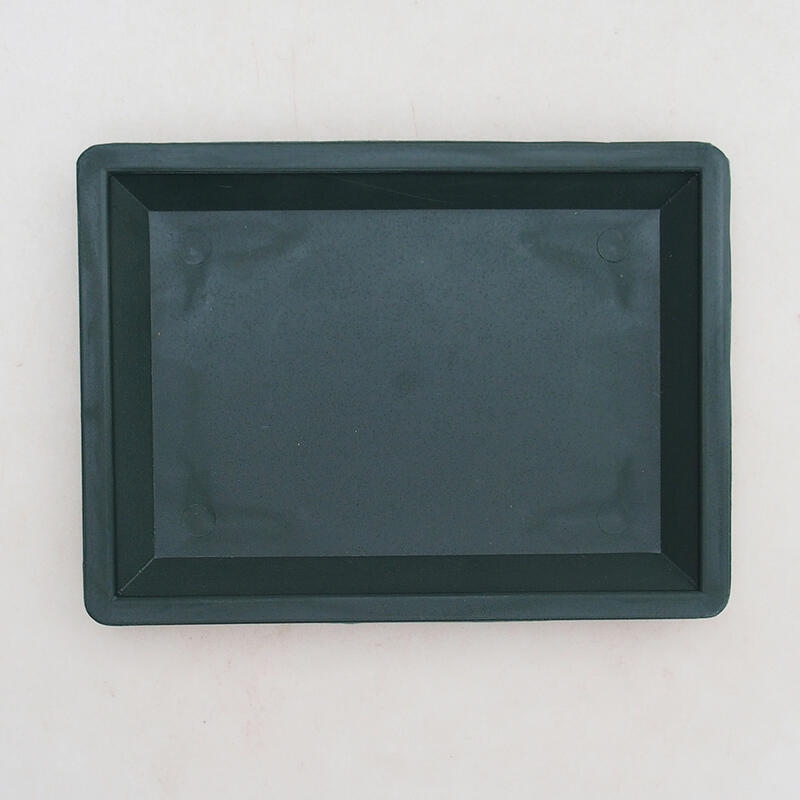 Piattino per bonsai in plastica PP-3 verde 11 X 8 X 1,5 CM