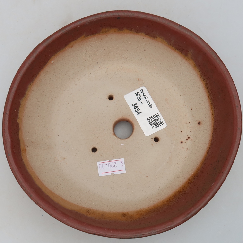 Ciotola bonsai in ceramica 17,5 x 17,5 x 5 cm, rosa