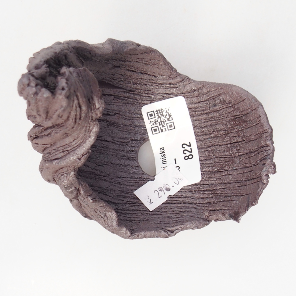 Conchiglia in ceramica 8,5 x 7,5 x 11,5 cm, colore metallizzato