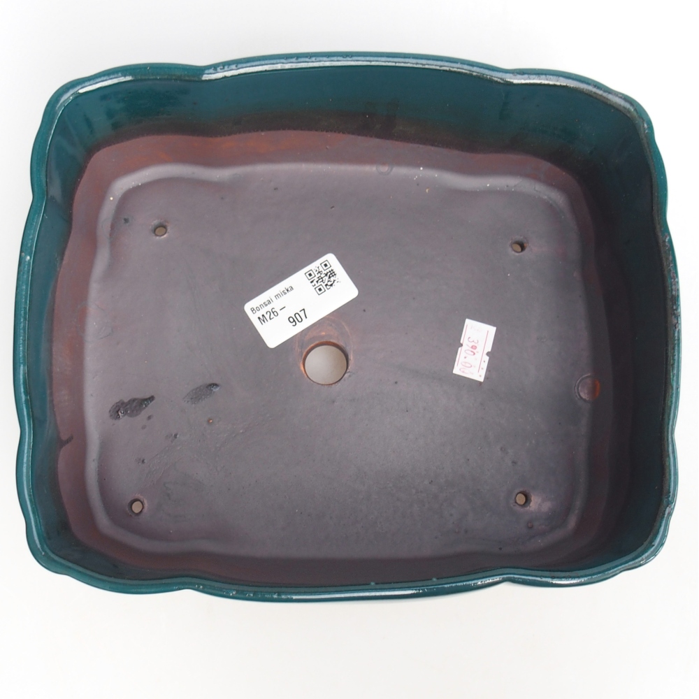 Ciotola bonsai in ceramica 21 x 18 x 7 cm, verde