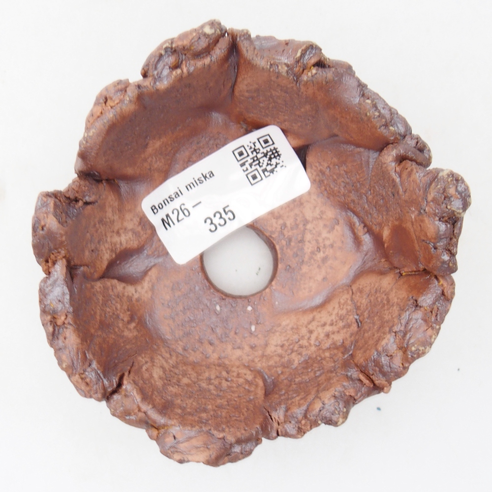 Conchiglia in ceramica 9 x 9 x 5,5 cm , colore marrone