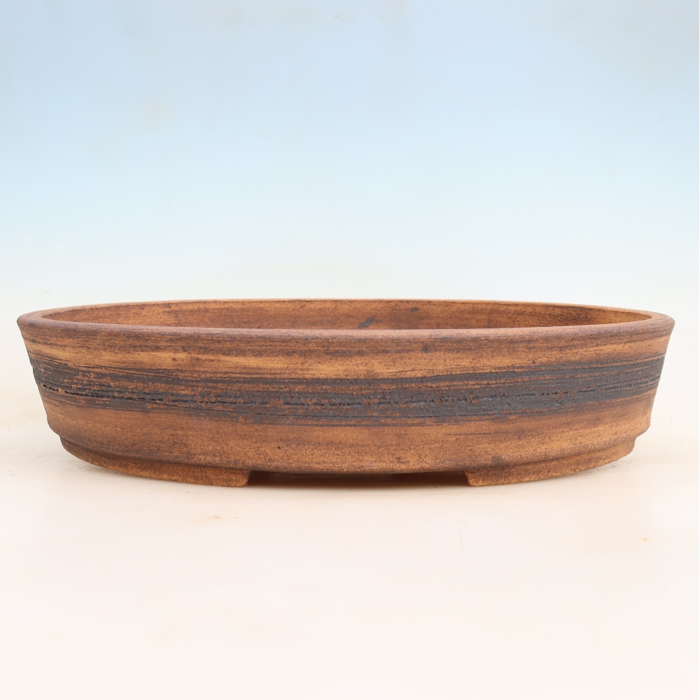 Vaso da bonsai in ceramica 38 x 30,5 x 7,5 cm, colore marrone