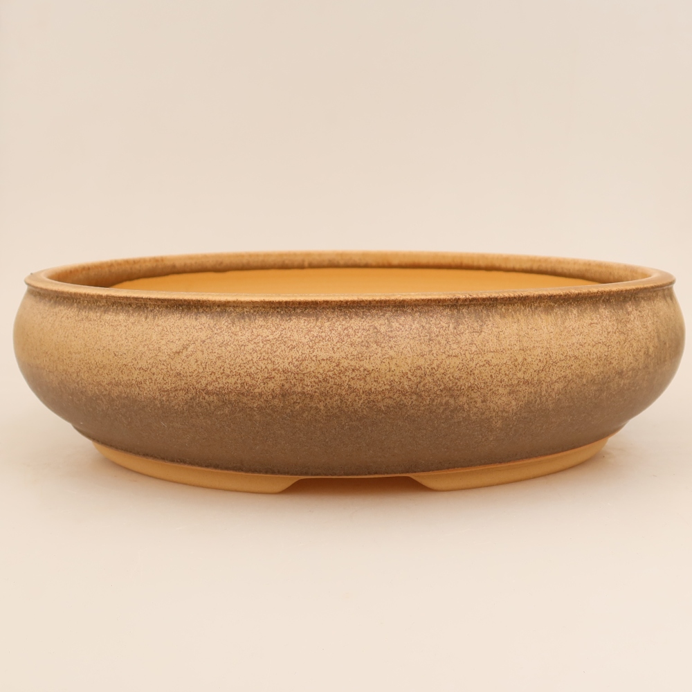 Vaso da bonsai in ceramica 31 x 31 x 8,5 cm, colore marrone