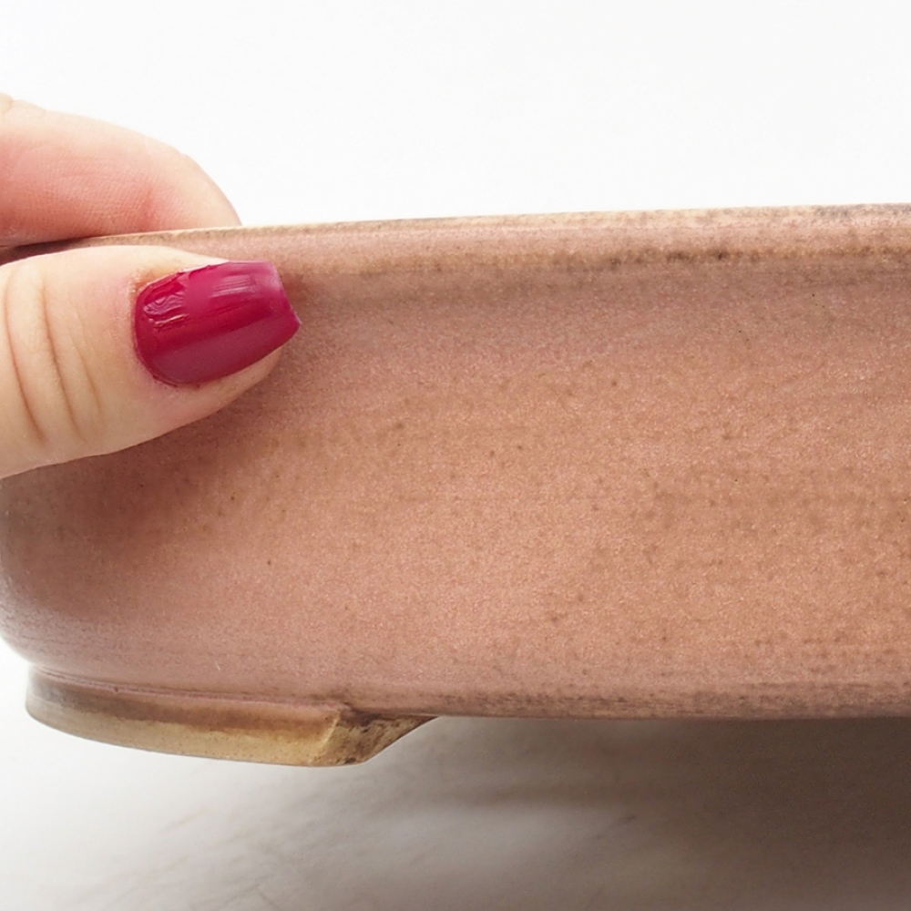 Ciotola bonsai in ceramica 26 x 23,5 x 6 cm, rosa