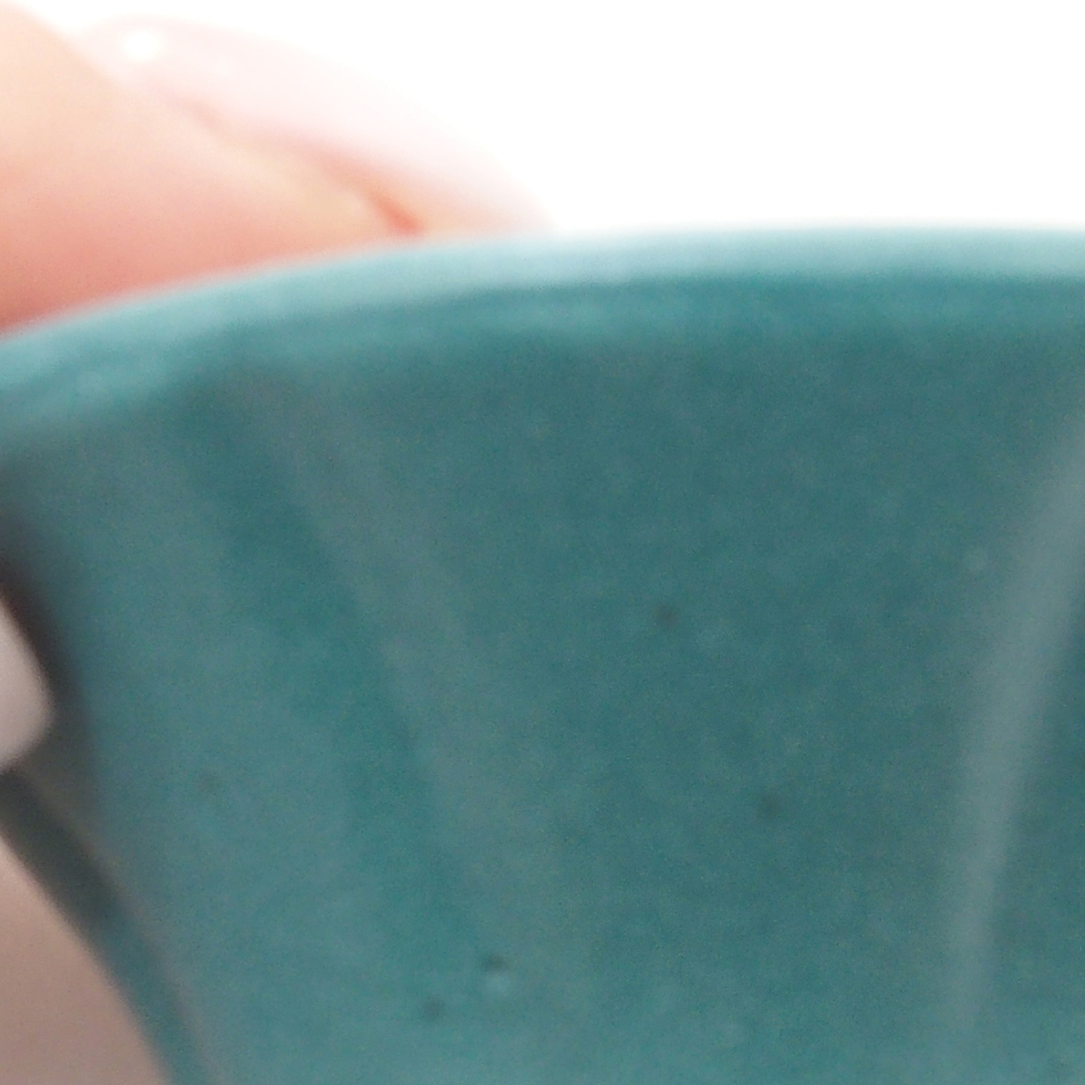 Ciotola bonsai in ceramica 6,5 x 5,5 x 4 cm, colore blu