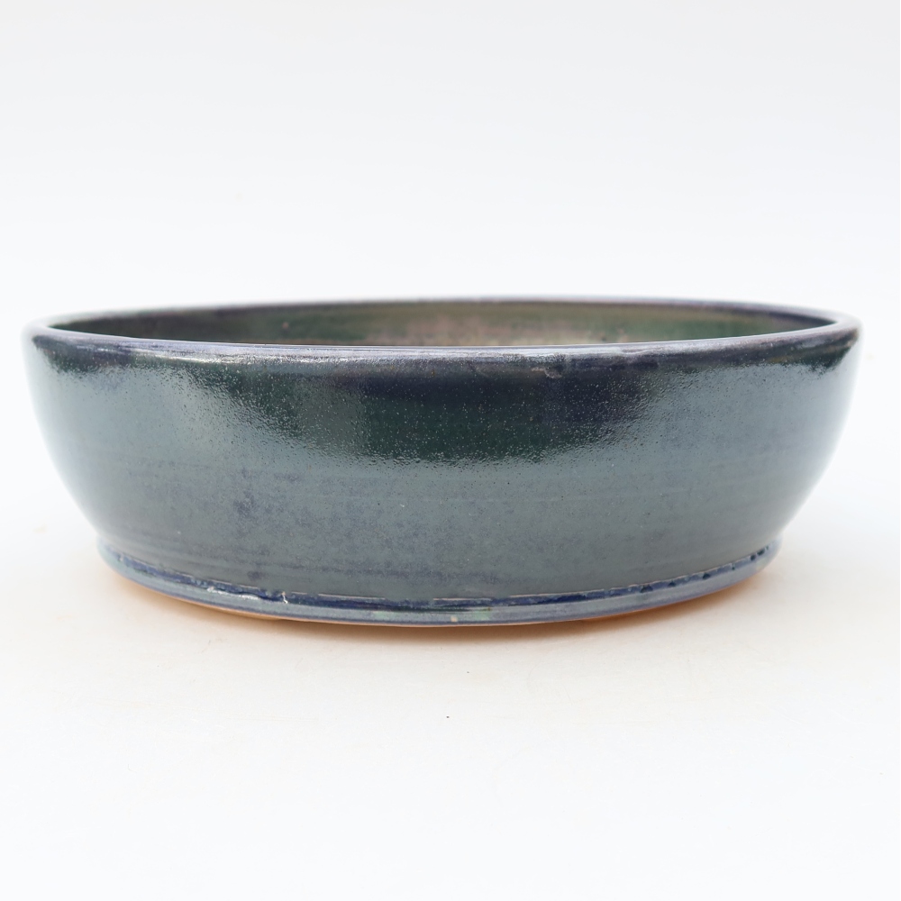 Ciotola bonsai in ceramica 20 x 20 x 6 cm, colore blu