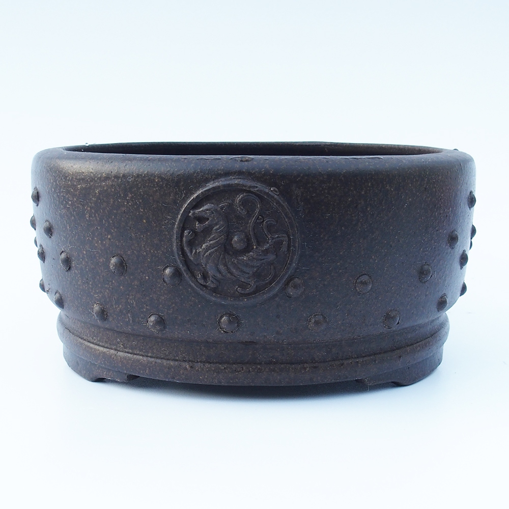 Ciotola 25 x 25 x 11,5 cm marrone ocra