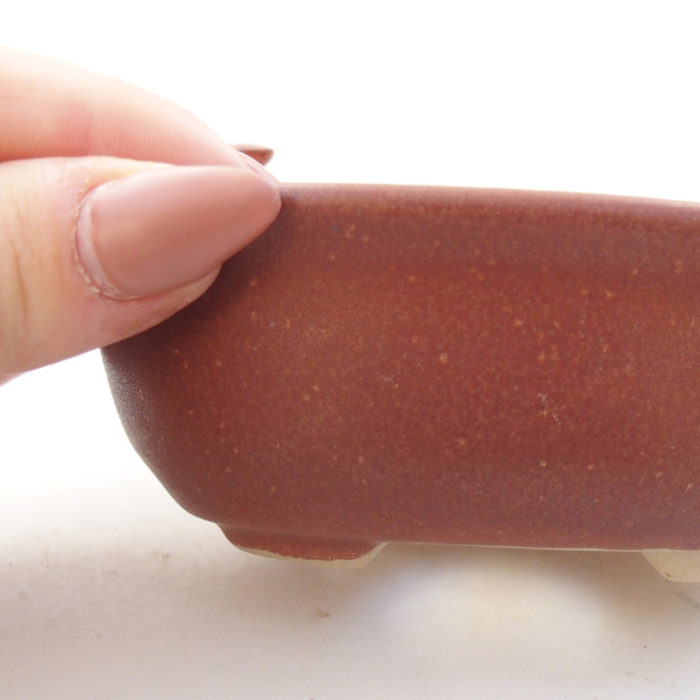 Ciotola bonsai in ceramica 26 x 26 x 8 cm, colore rosso