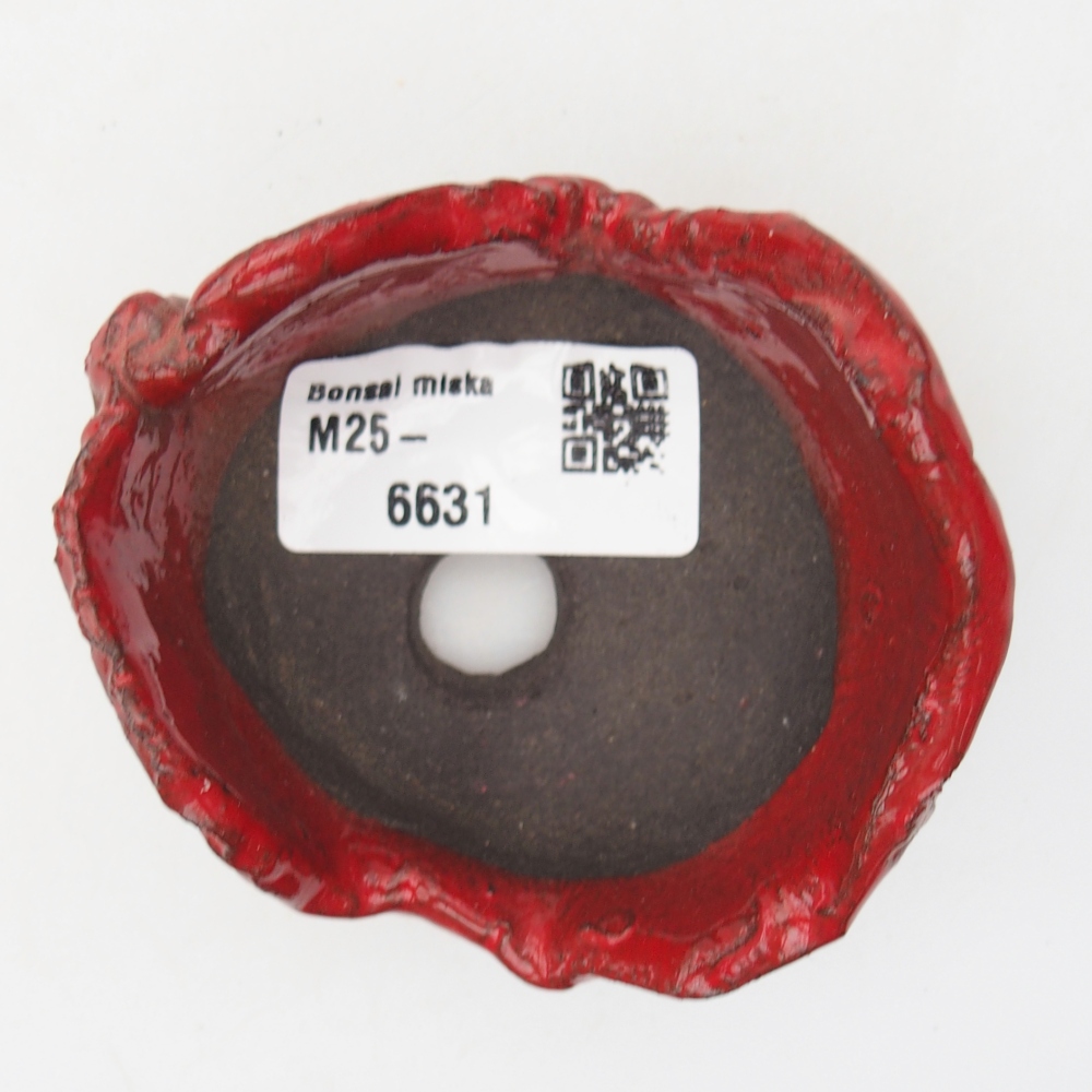 Conchiglia in ceramica 7,5 x 7 x 4,5 cm , colore rosso