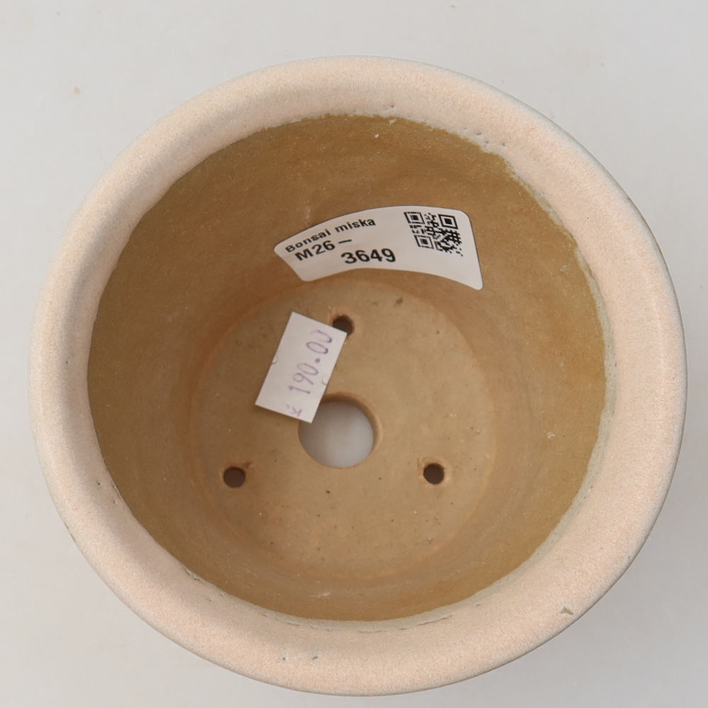 Vaso da bonsai in ceramica 11 x 11 x 7 cm, colore rosa