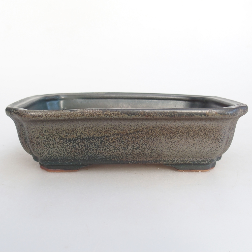 Ciotola bonsai in ceramica 26 x 26 x 8 cm, colore rosso