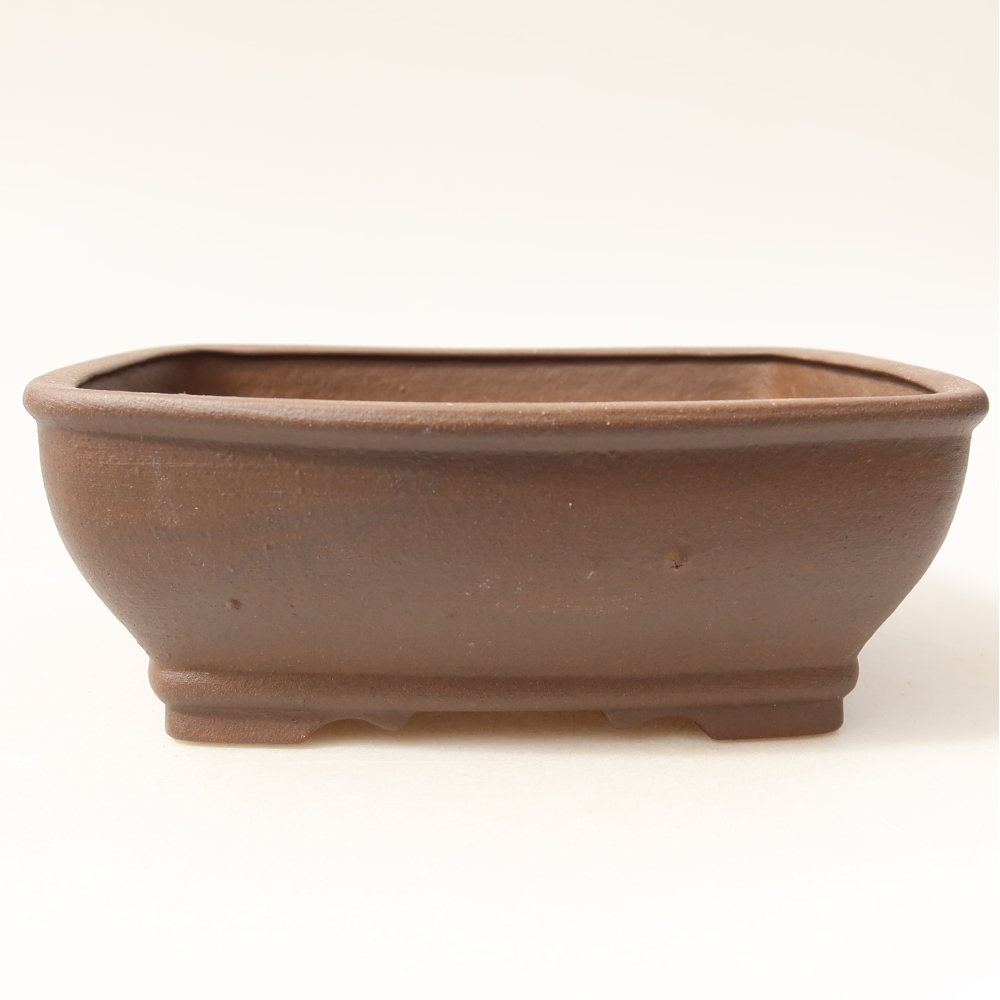 Vaso da bonsai in ceramica 15 x 13,5 x 5,5 cm, colore marrone