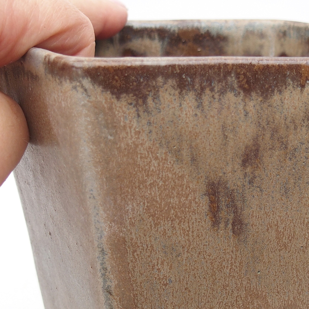 Ciotola bonsai in ceramica 13 x 11,5 x 17 cm, grigio