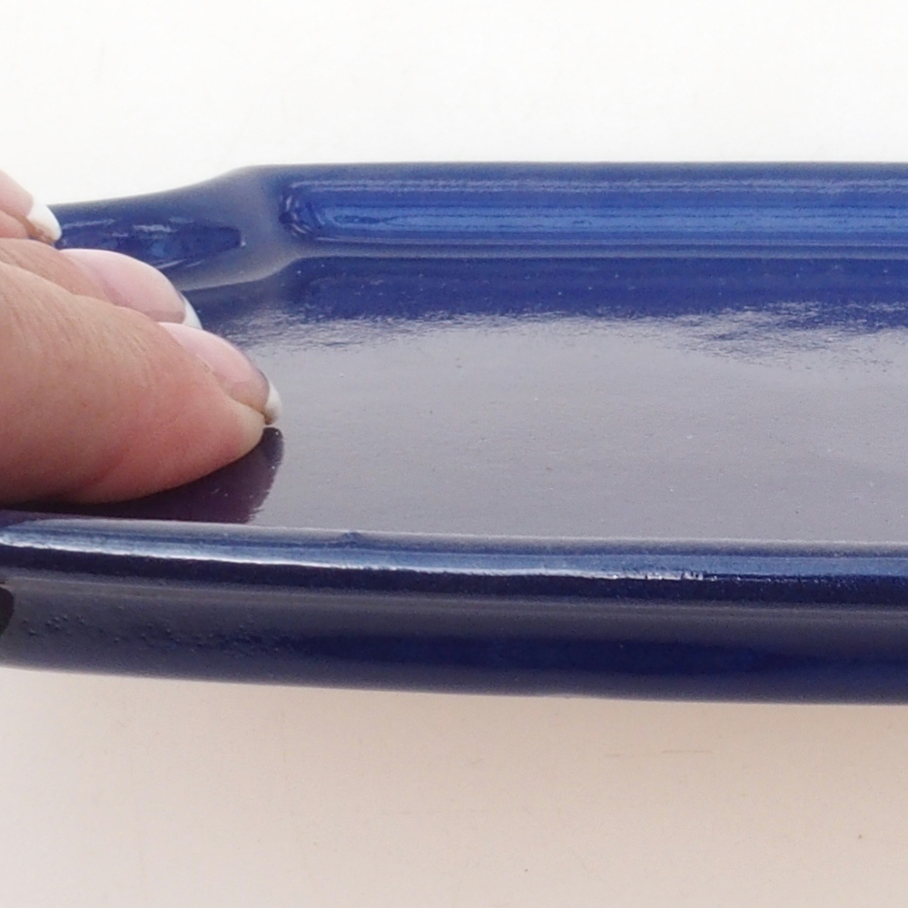 Ciotola in ceramica H03 - 17 x 12,5 x 1 cm - blu