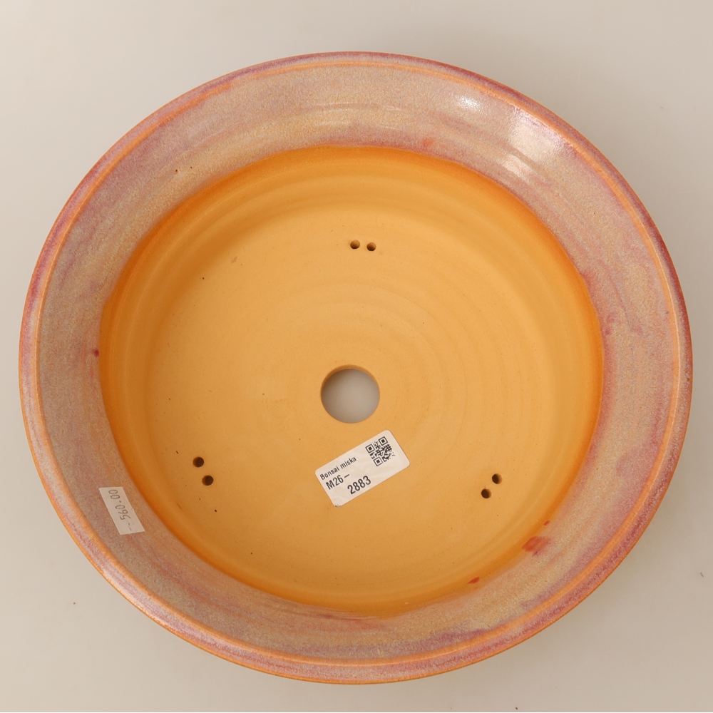 Vaso da bonsai in ceramica 27 x 27 x 9 cm, colore rosa