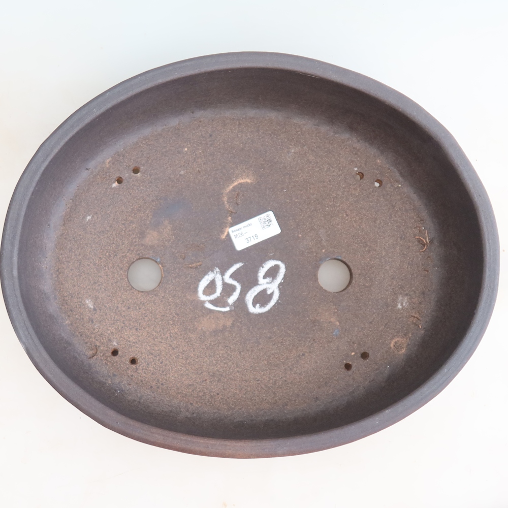Vaso da bonsai in ceramica 37,5 x 30,5 x 8,5 cm, colore marrone