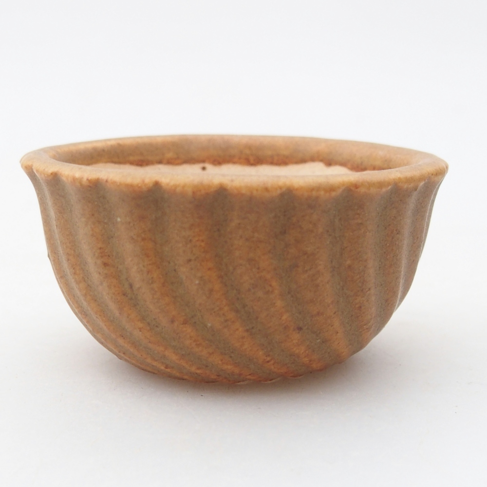 Ciotola per mini bonsai 5,5 x 5,5 x 3 cm, marrone