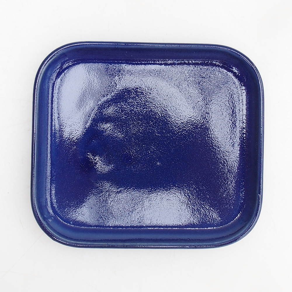 Ciotola bonsai + piattino H11 - 11,5 x 10 x 4 cm - verde