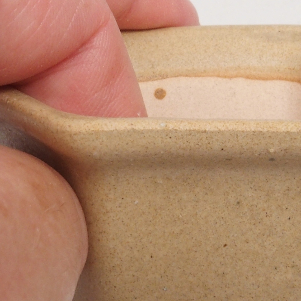 Ciotola per mini bonsai 7 x 7 x 5 cm, marrone