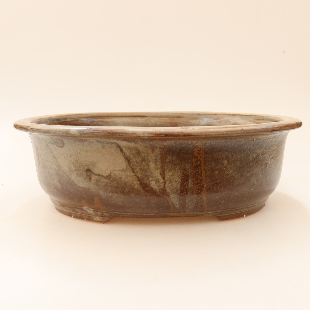 Ciotola bonsai in ceramica 23 x 19 x 7 cm, marrone