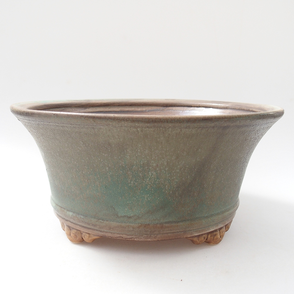 Ciotola bonsai in ceramica 24 x 24 x 11,5 cm, verde