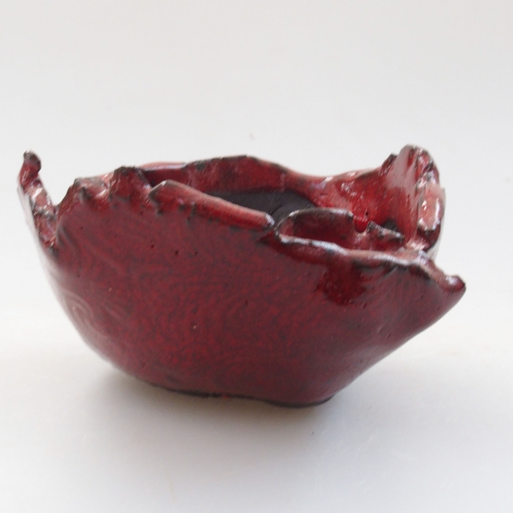 Conchiglia in ceramica 9 x 8 x 5 cm , colore rosso