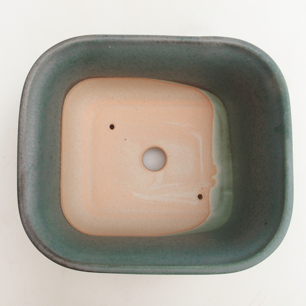 Ciotola per bonsai H36 - 17 x 15 x 7,5 cm - verde