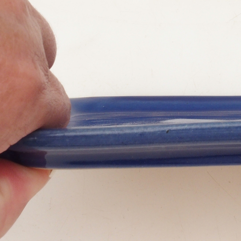 Ciotola in ceramica H50 - 18 x 13 x 1 cm - blu