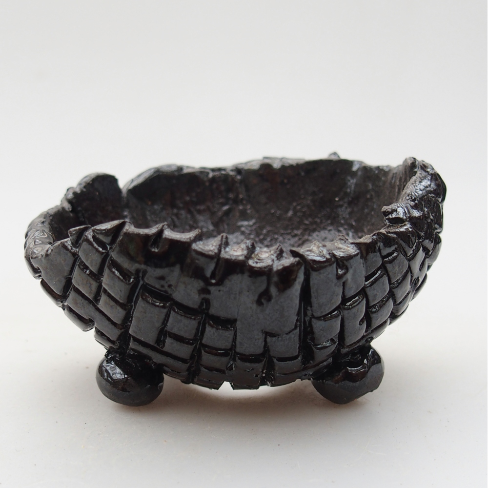 Conchiglia in ceramica 8,5 x 8 x 5 cm , colore nero