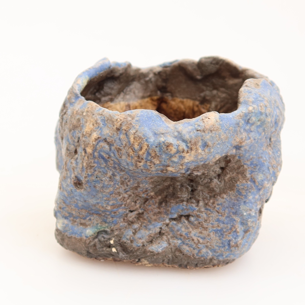 Conchiglia in ceramica  6 x 5,5 x 6 cm, colore blu