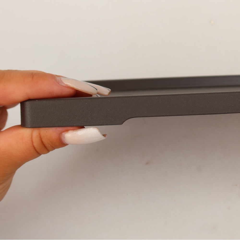 Sottovaso per bonsai in plastica PP-2 - 20 x 15 x 1,2 cm, colore marrone