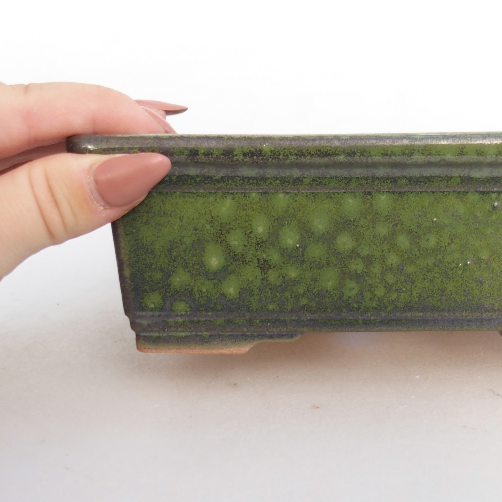 Ciotola bonsai in ceramica 26 x 26 x 8 cm, colore rosso