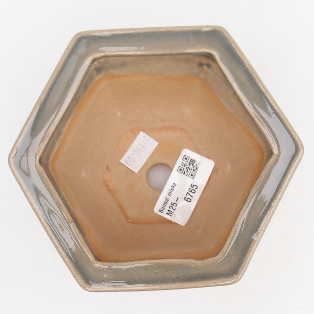 Ciotola bonsai in ceramica 13 x 11,5 x 8 cm, grigio