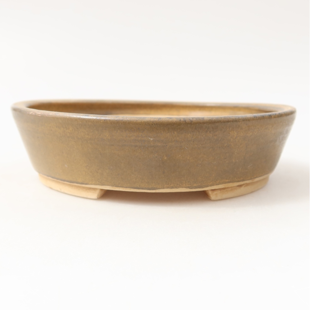 Ciotola per bonsai in ceramica 15 x 14 x 4 cm, marrone
