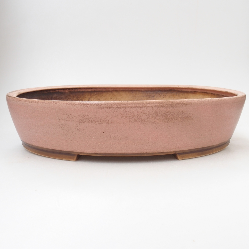 Ciotola bonsai in ceramica 31,5 x 27,5 x 6 cm, rosa