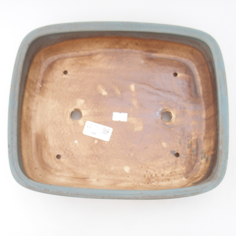 Ciotola bonsai in ceramica 29,5 x 24,5 x 7,5 cm, colore blu