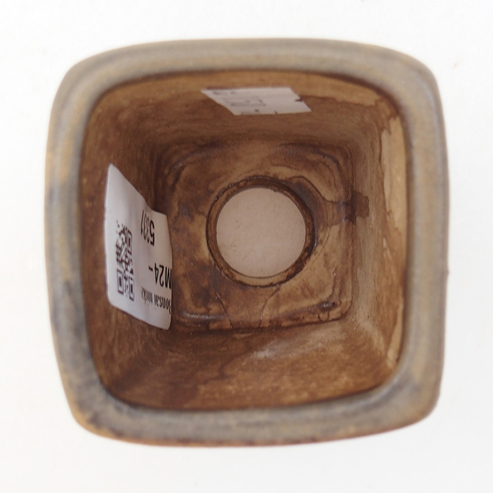 Ciotola per bonsai in ceramica 5 x 5 x 6,5 cm, marrone