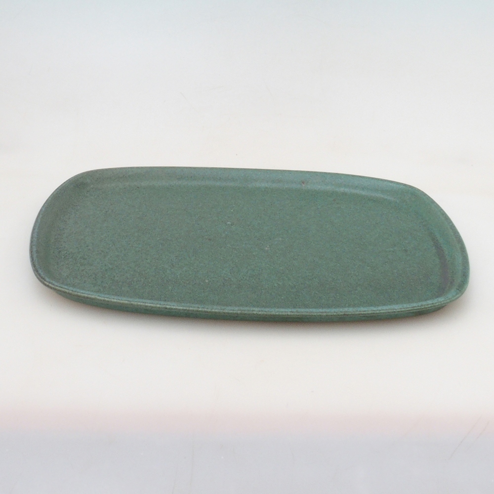 Piattino in ceramica H10 - 34 x 23,5 x 1,5 cm - verde