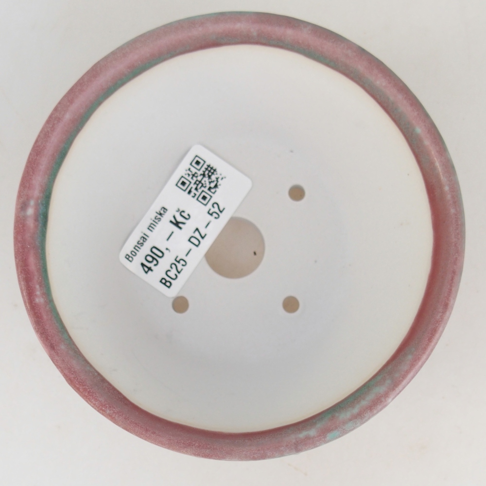 Ciotola per bonsai in ceramica 10,5 x 10,5 x 5 cm, verde