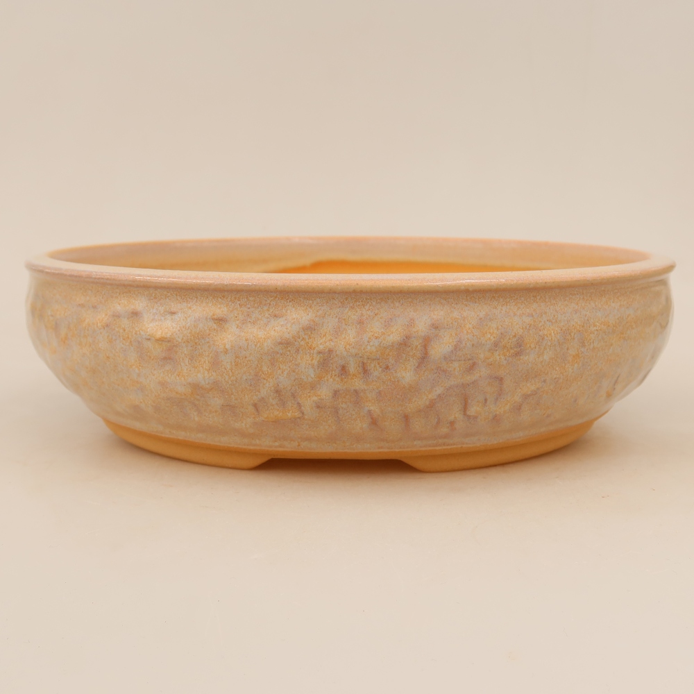 Vaso da bonsai in ceramica 28 x 28 x 7 cm, colore beige