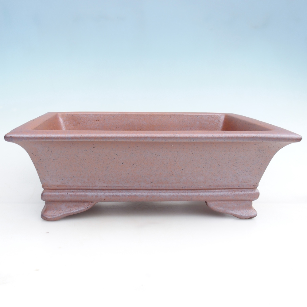 Ciotola bonsai in ceramica 41 x 29,5 x 13,5 cm, colore metallo