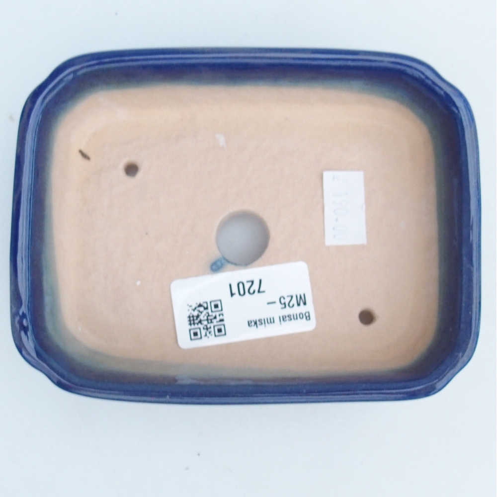 Ciotola bonsai in ceramica 26 x 26 x 8 cm, colore rosso