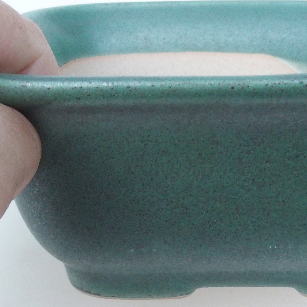 Ciotola per bonsai H37 - 14,5 x 13 x 6,5 cm. - verde