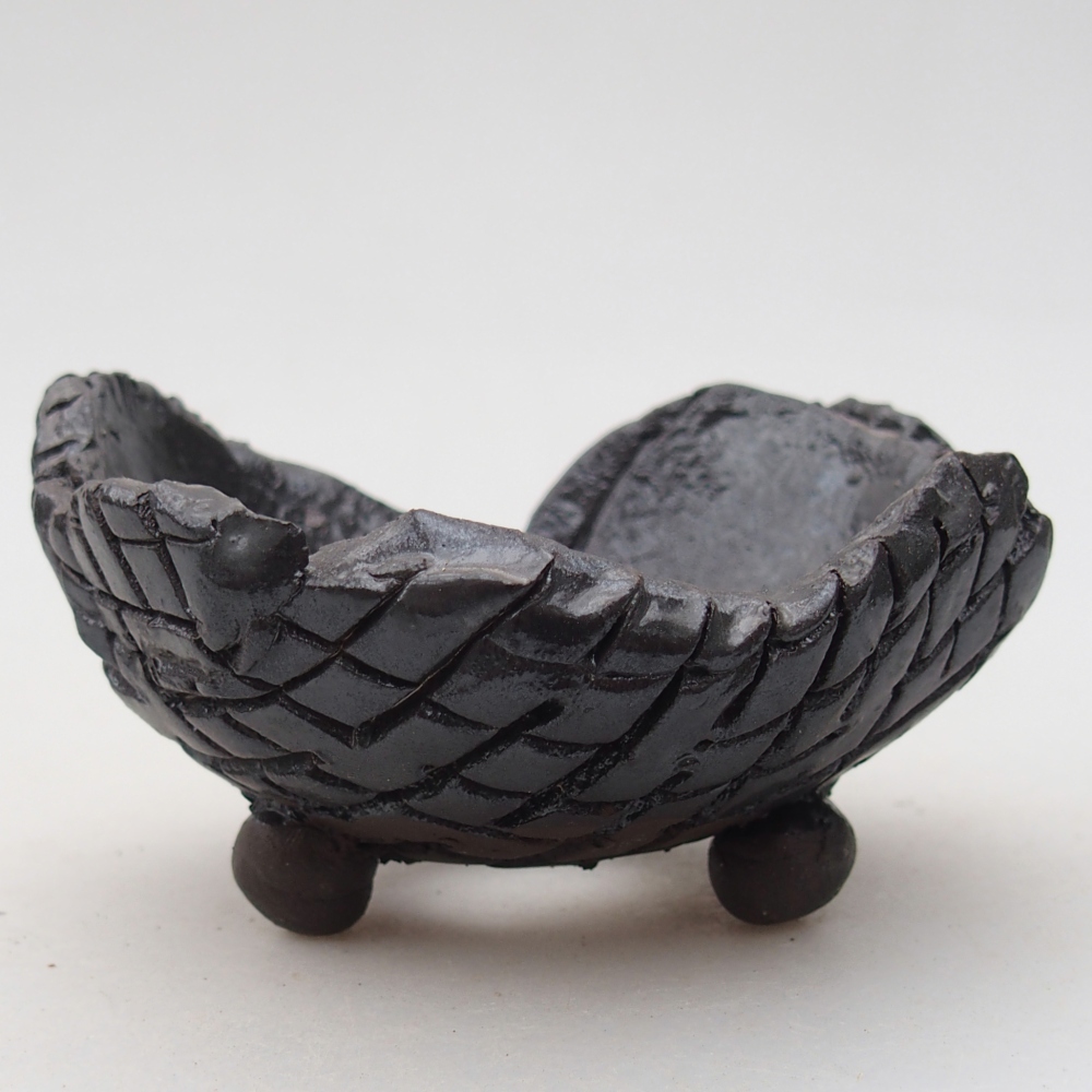 Conchiglia in ceramica 8,5 x 8 x 5 cm , colore nero