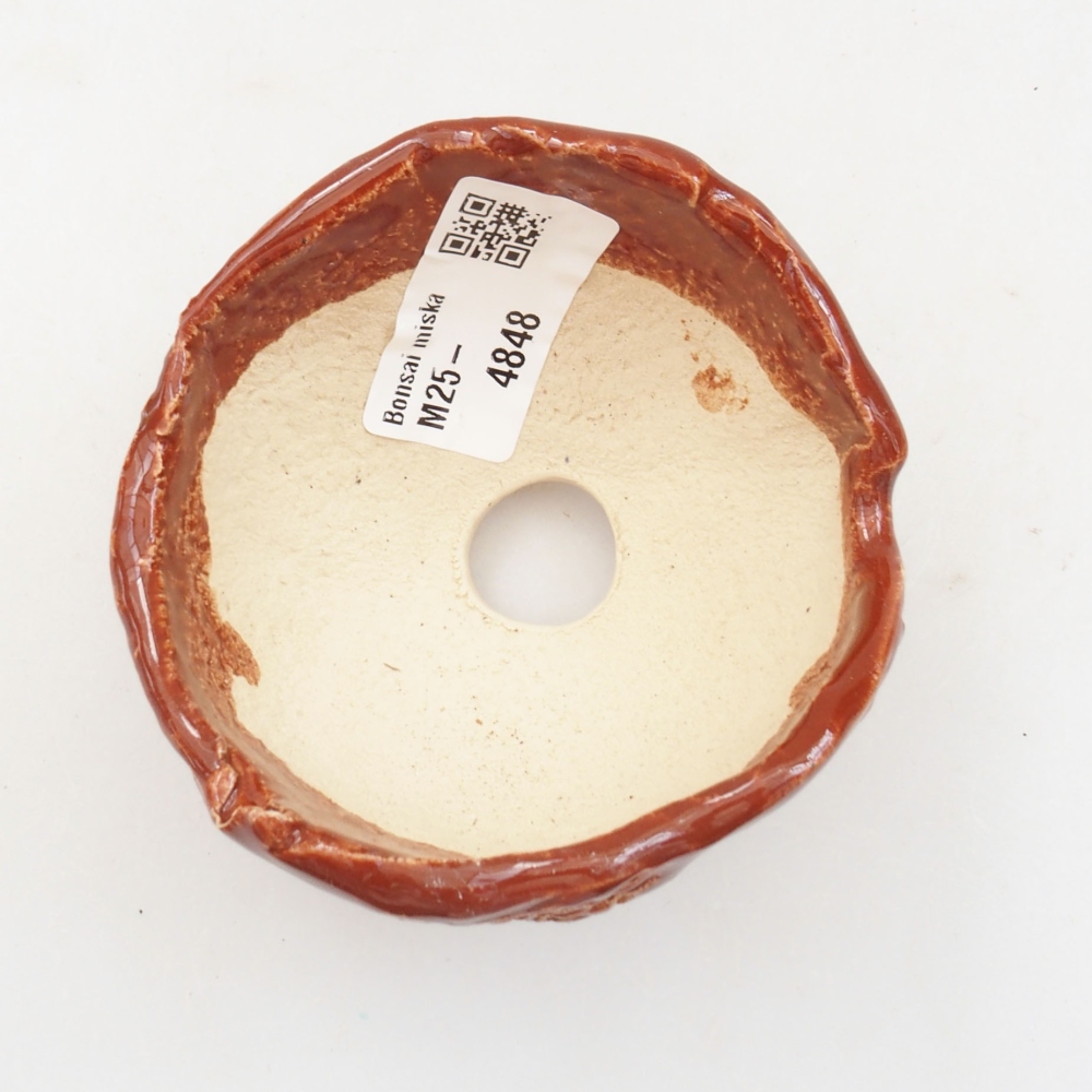 Conchiglia in ceramica 7,5 x 7,5 x 6 cm , colore marrone